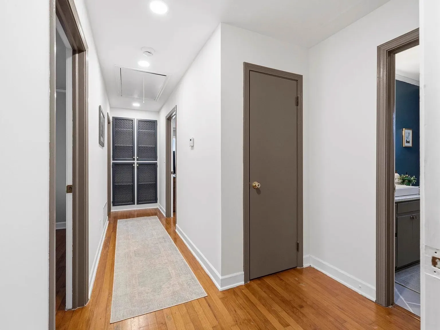 Interior painting project by Star City Painters — hallway, doors and trim